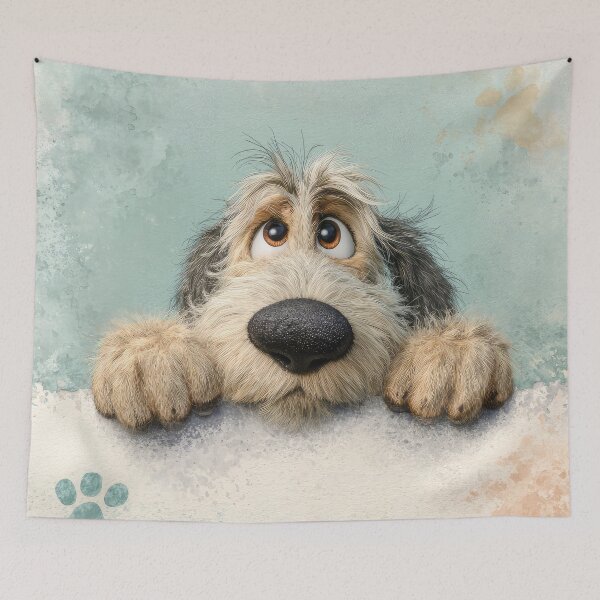 Item preview, Otterhound Peeking over Wall 01 designed and sold by Elisabeth Lucas.