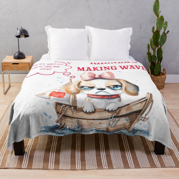 Item preview, Rhonda's Making Waves! Snoopy's Grumpy Cousin Beagle Dog in a Boat designed and sold by ArtisticDesignsbyLinda.