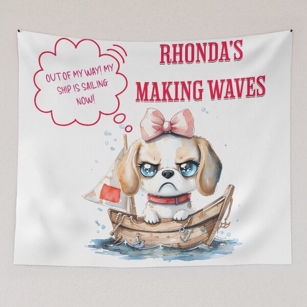 Item preview, Rhonda's Making Waves! Snoopy's Grumpy Cousin Beagle Dog in a Boat designed and sold by ArtisticDesignsbyLinda.