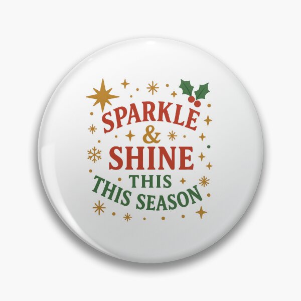 Item preview, Sparkle & Shine This Season – Festive Christmas Holiday Typography Design designed and sold by Sksticker991.