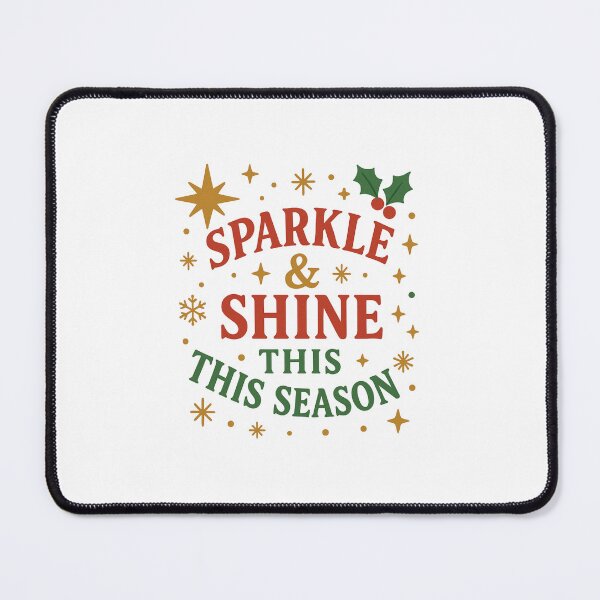 Item preview, Sparkle & Shine This Season – Festive Christmas Holiday Typography Design designed and sold by Sksticker991.