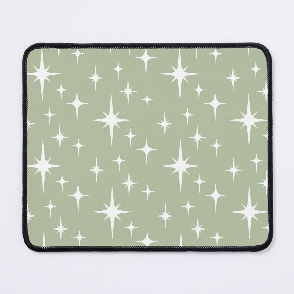 Item preview, Vintage Retro 1950s Mid Century Modern Light Olive Green Atomic Starburst designed and sold by RetroMaggie.