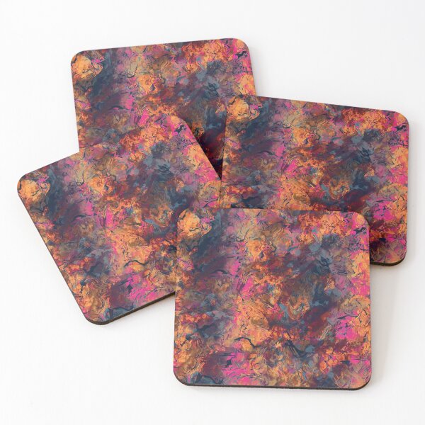 Item preview, Neon-colored volcanic surface pattern 5th designed and sold by JeniSeny.