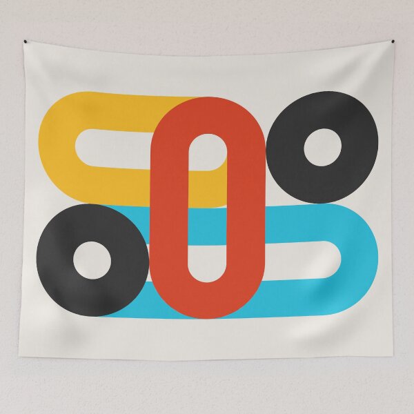 Item preview, Interlock Vibrant Abstract designed and sold by archetype prints.