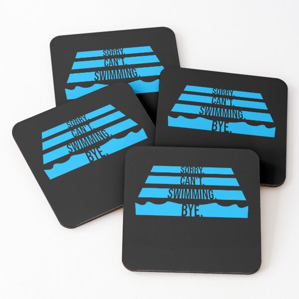 Item preview, Sorry Can't Swimming Bye Funny Excuse Quote designed and sold by shirt-o-mat.