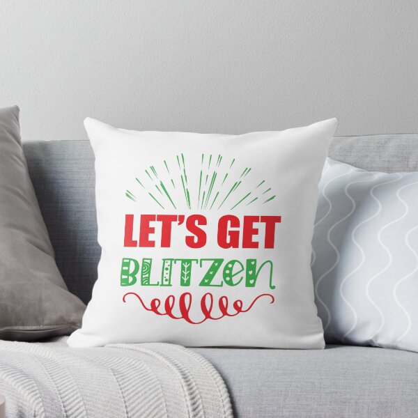 Item preview, Let's Get Blitzened - Funny Adult Christmas Drinking Pun designed and sold by FuzionRaptor.