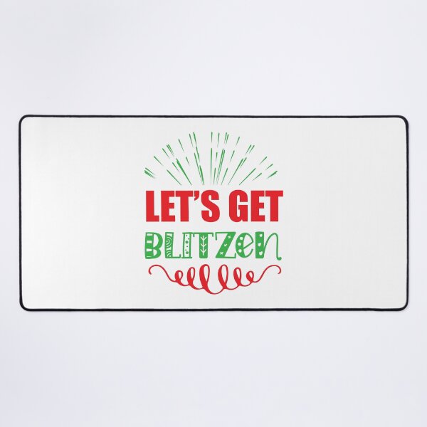 Item preview, Let's Get Blitzened - Funny Adult Christmas Drinking Pun designed and sold by FuzionRaptor.