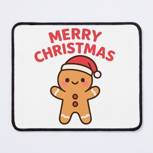 Item preview, Merry Christmas Gingerbread | Cute Kawaii Gingerbread Man in Santa Hat designed and sold by StyleLap.
