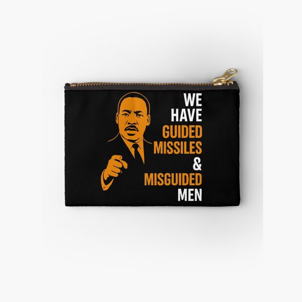 Item preview, We Have Guided Missiles & Misguided Men - Martin Luther King - Guided Missiles & Misguided Men - Powerful Inspirational Quote Design | Peace, Justice & Moral Leadership Art designed and sold by BrainBubbleArt.