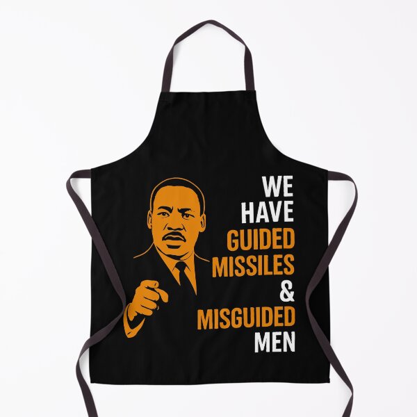 Item preview, We Have Guided Missiles & Misguided Men - Martin Luther King - Guided Missiles & Misguided Men - Powerful Inspirational Quote Design | Peace, Justice & Moral Leadership Art designed and sold by BrainBubbleArt.