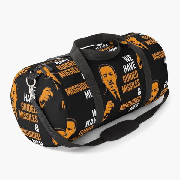 Item preview, We Have Guided Missiles & Misguided Men - Martin Luther King - Guided Missiles & Misguided Men - Powerful Inspirational Quote Design | Peace, Justice & Moral Leadership Art designed and sold by BrainBubbleArt.