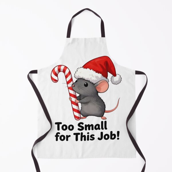 Item preview, XMAS MOUSE Too Small for This Job! designed and sold by Uglyandcute.