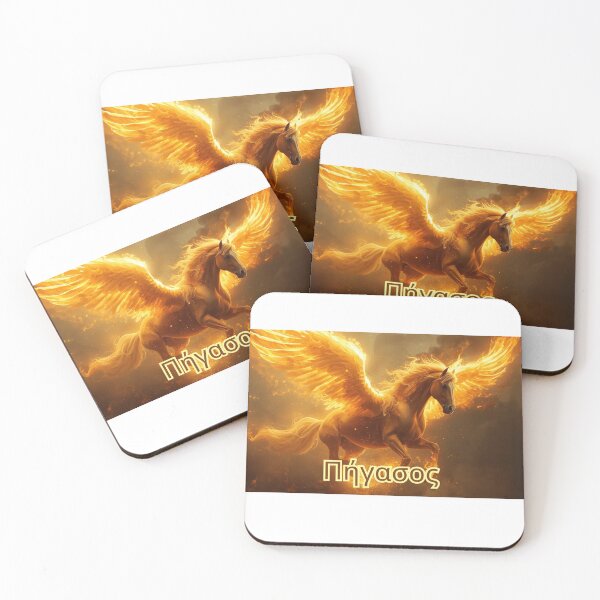 Item preview, Pegasus – Flaming Mythical Winged Horse designed and sold by GreennieArt.