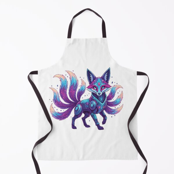 Item preview, Cyberpunk Fox Spirit – Neon Kitsune Warrior designed and sold by Tily360.