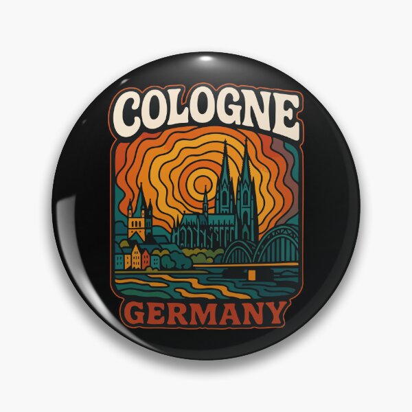 Item preview, Cologne Germany Trippy Retro Travel designed and sold by TomFrontierArt.