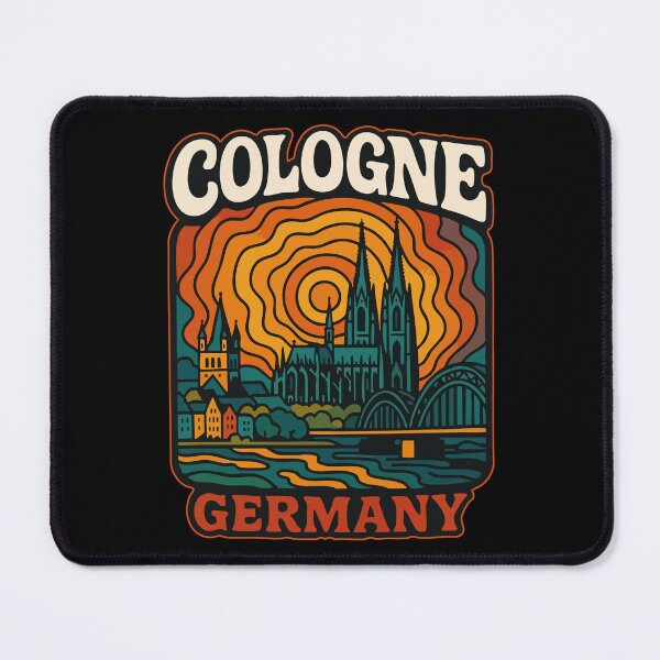 Item preview, Cologne Germany Trippy Retro Travel designed and sold by TomFrontierArt.