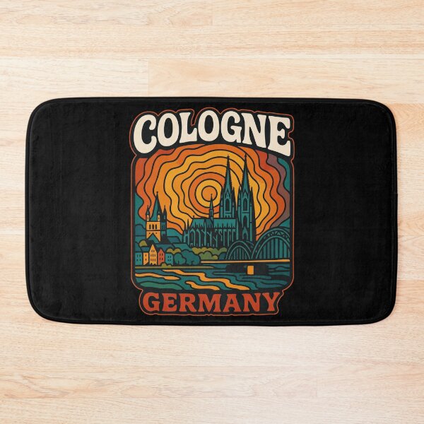 Item preview, Cologne Germany Trippy Retro Travel designed and sold by TomFrontierArt.