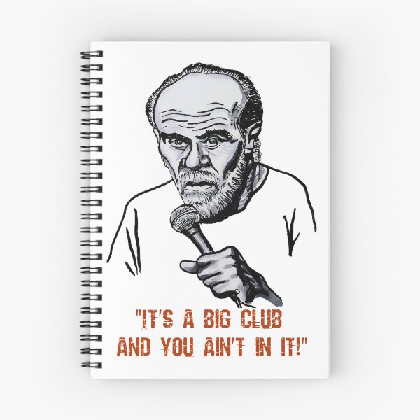 Item preview, George Carlin - It's a big club designed and sold by smadge.