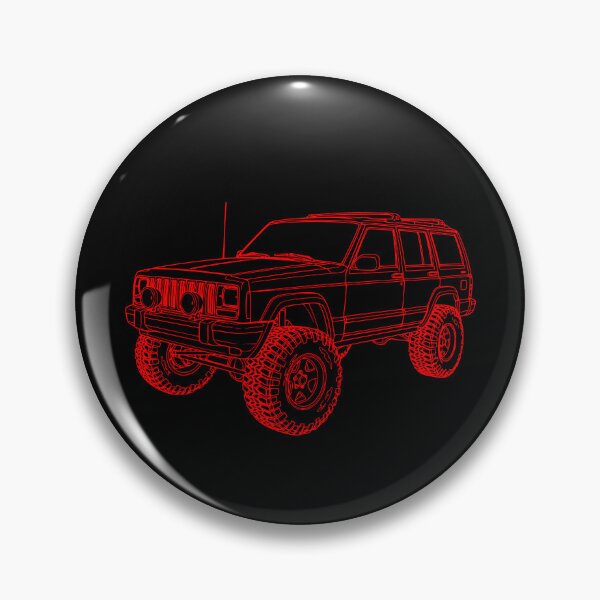 Item preview, Classic Cherokee XJ Off-Roading Line Art designed and sold by Off-Road-Zone.