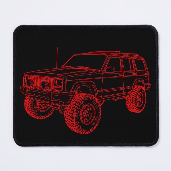 Item preview, Classic Cherokee XJ Off-Roading Line Art designed and sold by Off-Road-Zone.