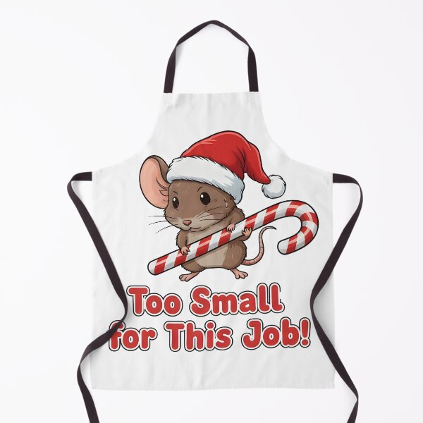 Item preview, XMAS MOUSE Too Small for This Job! designed and sold by Uglyandcute.