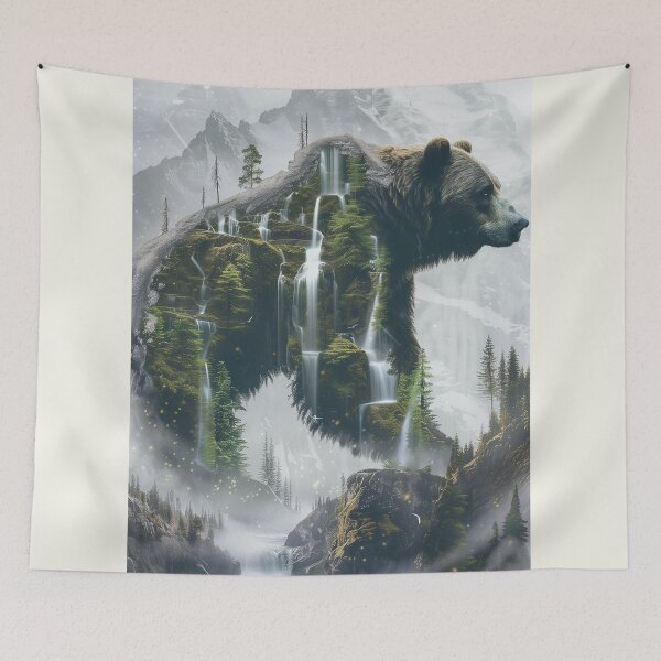 Item preview, Spirit of the Mountain Bear designed and sold by ArgentoArt.