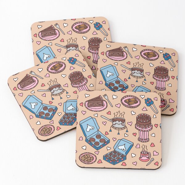 Item preview, Cocoa Loco Pattern Mocha Background mjoylawson designed and sold by mjoylawson.au.
