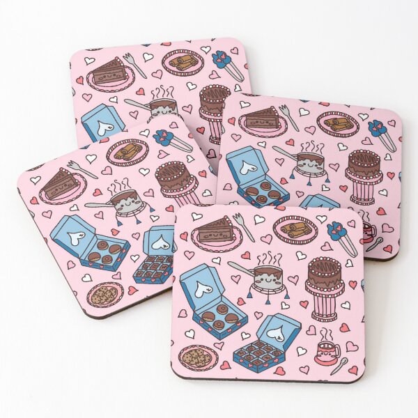 Item preview, Cocoa Loco Pattern Pink Background mjoylawson designed and sold by InfinitePatterns.
