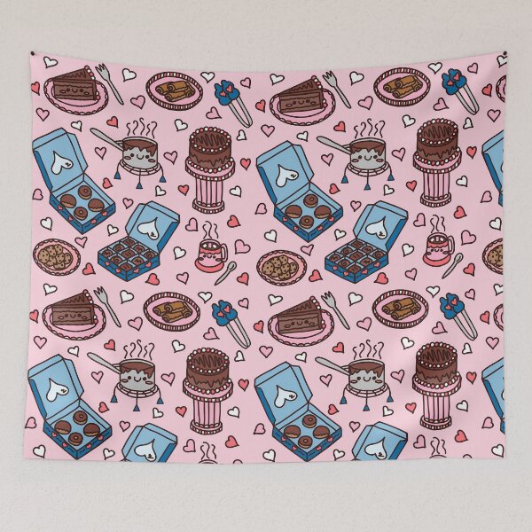 Item preview, Cocoa Loco Pattern Pink Background mjoylawson designed and sold by mjoylawson.au.