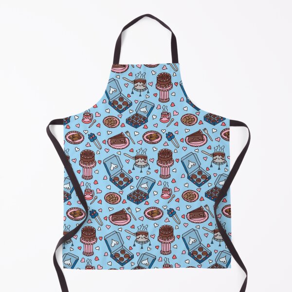 Item preview, Cocoa Loco Pattern Blue Background mjoylawson designed and sold by InfinitePatterns.