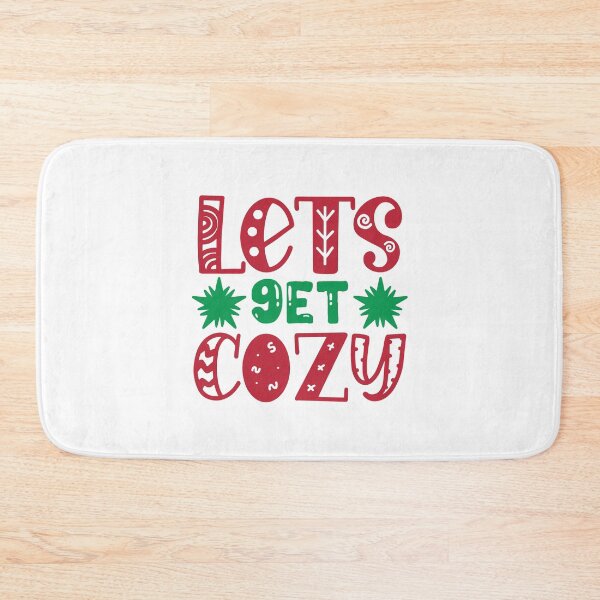 Item preview, Let's Get Cozy - Warm Winter & Christmas Vibes Slogan designed and sold by FuzionRaptor.