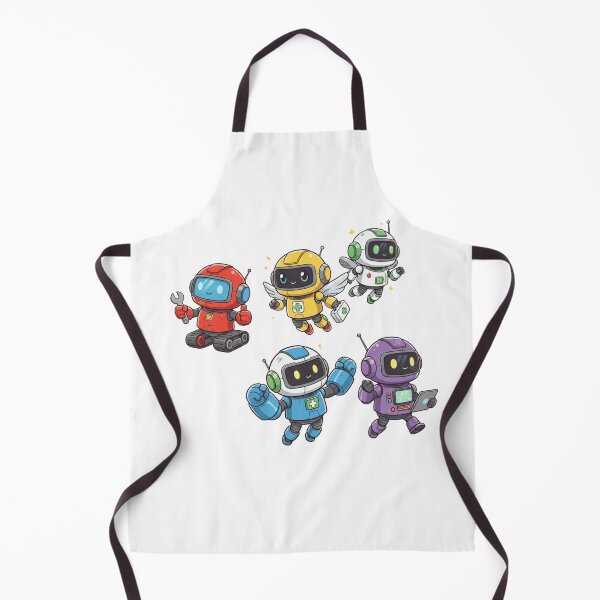 Item preview, Chibi Robot Squad – Cute Tech Team Print designed and sold by Tily360.