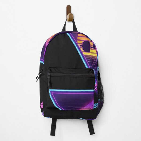 Item preview, Retro 80s Synthwave Weightlifter Silhouette Neon Sunset designed and sold by Bmd4Fitness.
