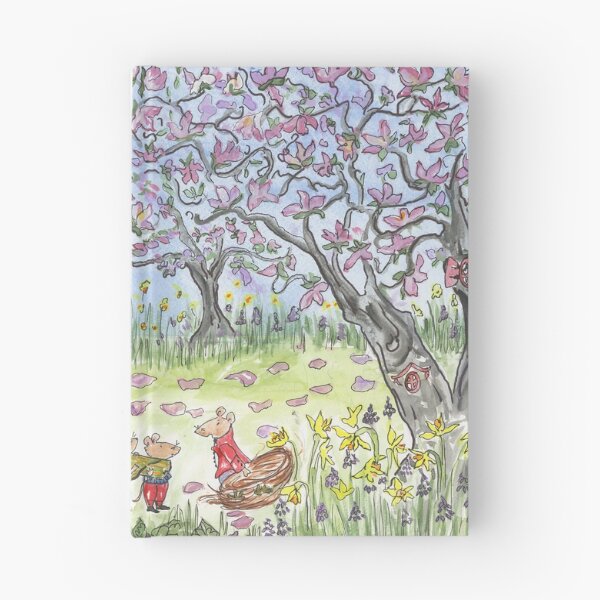 Item preview, Cute Mice Below Blossoming Magnolias  designed and sold by RMHamilton.