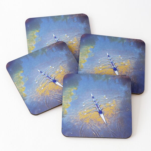 Item preview, Overhead Rowing Art Print Impressionist Water Scene designed and sold by Michael van der Hoorn.