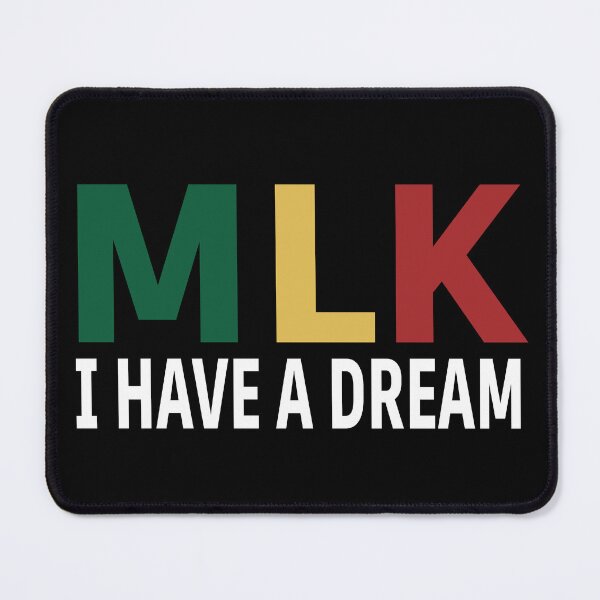 Item preview, MLK “I Have a Dream” Pan-African Typography Design – Civil Rights Equality & Black History Tribute designed and sold by BrainBubbleArt.