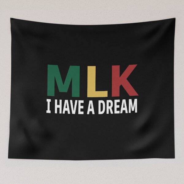 Item preview, MLK “I Have a Dream” Pan-African Typography Design – Civil Rights Equality & Black History Tribute designed and sold by BrainBubbleArt.