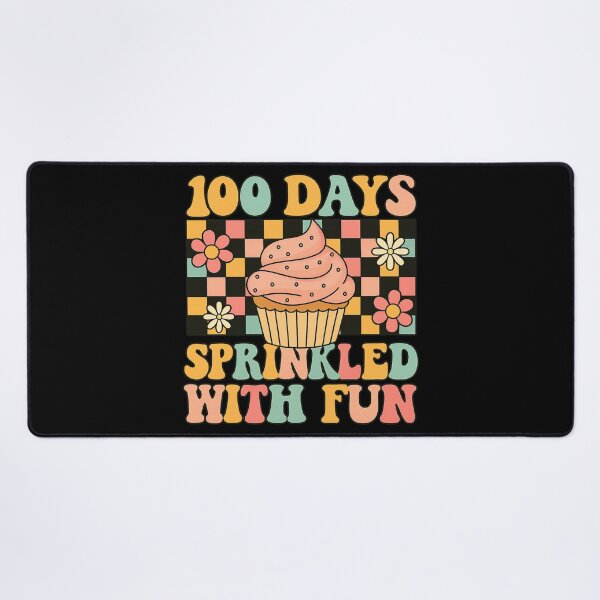 Item preview, Groovy 100 Days of School Sprinkled With Fun Cupcake Retro designed and sold by DigitalMomy.
