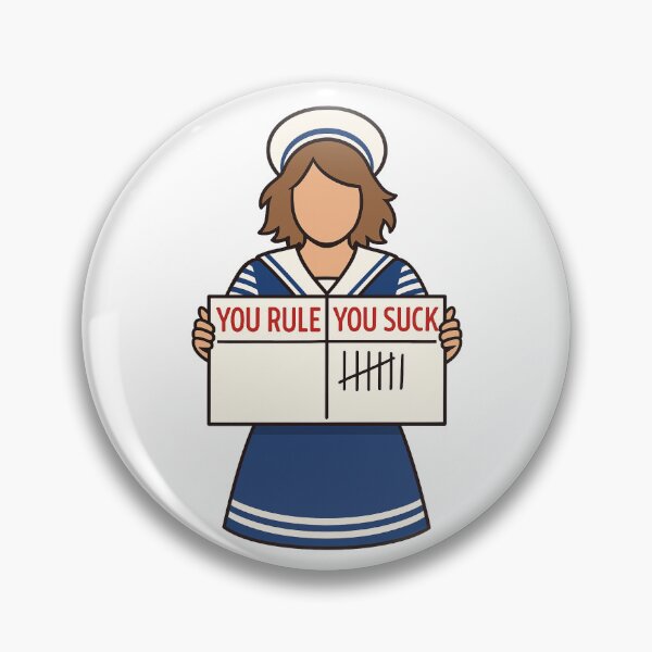 Item preview, Robin Buckley Sailor Silhouette You Rule You Suck designed and sold by AntonioJ8.