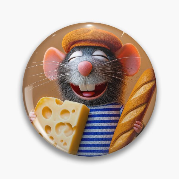 Item preview, Qui a Coupé le Fromage? – Funny French Rat Cheese Pun designed and sold by FrancophileFun.