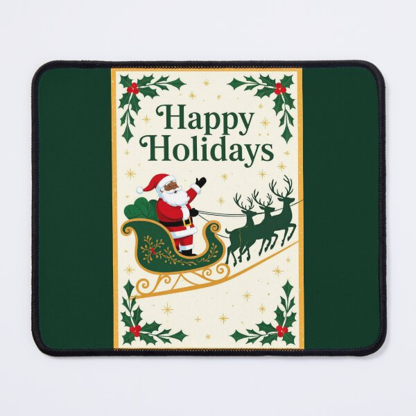 Item preview, Santa, Reindeers & Holly - Happy Holidays designed and sold by DesignsByPrnces.