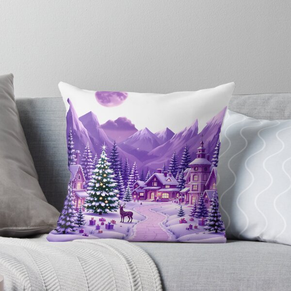 Item preview, Where winter dreams glow in shades of violet  designed and sold by JIVORYARTWORK.