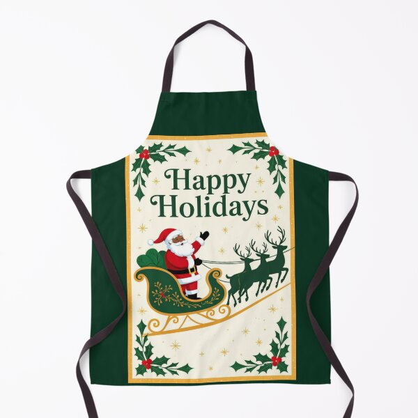Item preview, Santa, Reindeers & Holly - Happy  Holidays designed and sold by DesignsByPrnces.