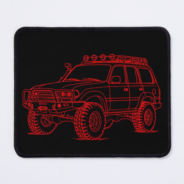 Item preview, Land Cruiser 80 Series Line Art Red designed and sold by Off-Road-Zone.