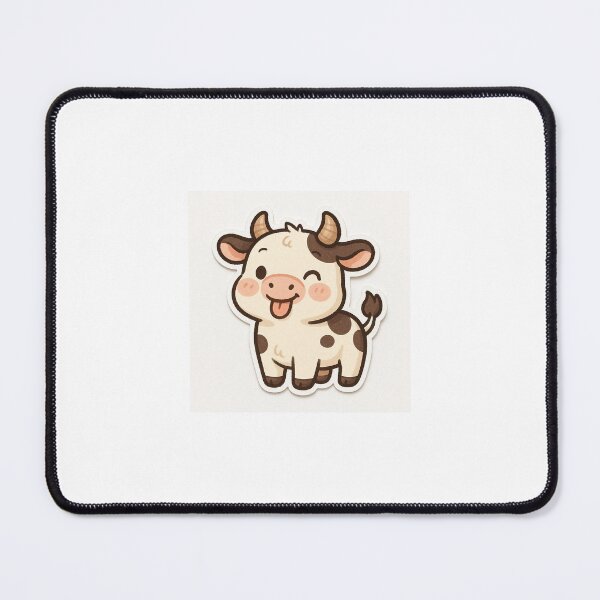 Item preview, Kawaii Silly Cow Sticker designed and sold by StickMint.