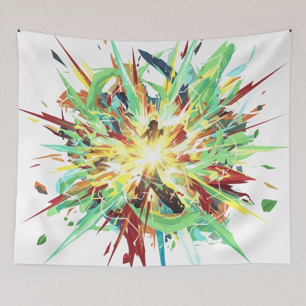 Item preview, Abstract Battle Aura – Energy Burst Silhouette designed and sold by Tily360.
