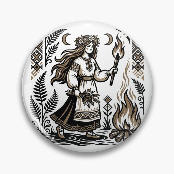 Aperçu de l'œuvre Sorcière slave inspirée du folklore nocturne de Kupala créée et vendue par Interdit.