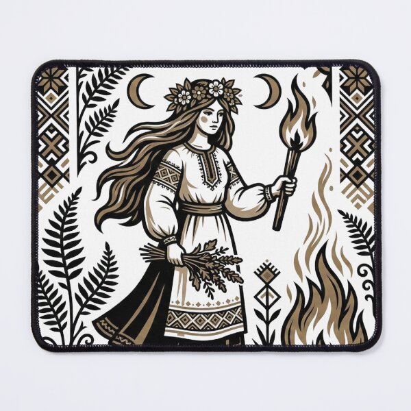 Aperçu de l'œuvre Sorcière slave inspirée du folklore nocturne de Kupala créée et vendue par Interdit.
