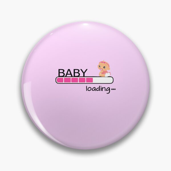 Item preview, Baby Loading Pink Girl Pregnancy Announcement New Mom  designed and sold by sky11PP.