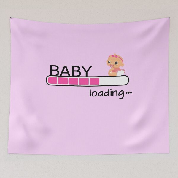 Item preview, Baby Loading Pink Girl Pregnancy Announcement New Mom  designed and sold by sky11PP.
